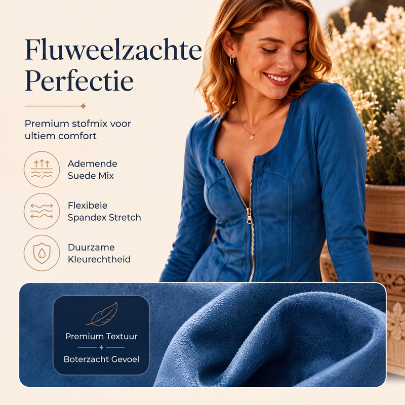 🌟 Nieuwe Favoriet ✨ Dames Nauwsluitende Jurk met Halve Rits & Franjes 👗 Elegante Pasvorm, Trendy Details & Comfortabele Stijl