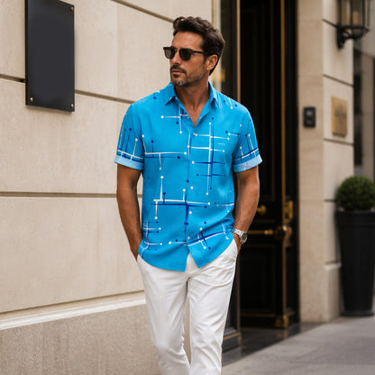 🔥 Tijdelijke Aanbieding ✨ Heren Relaxed Fit Overhemd 👔 Zomerse Stijl, Comfortabele Pasvorm & Verkrijgbaar S–5XL ☀️