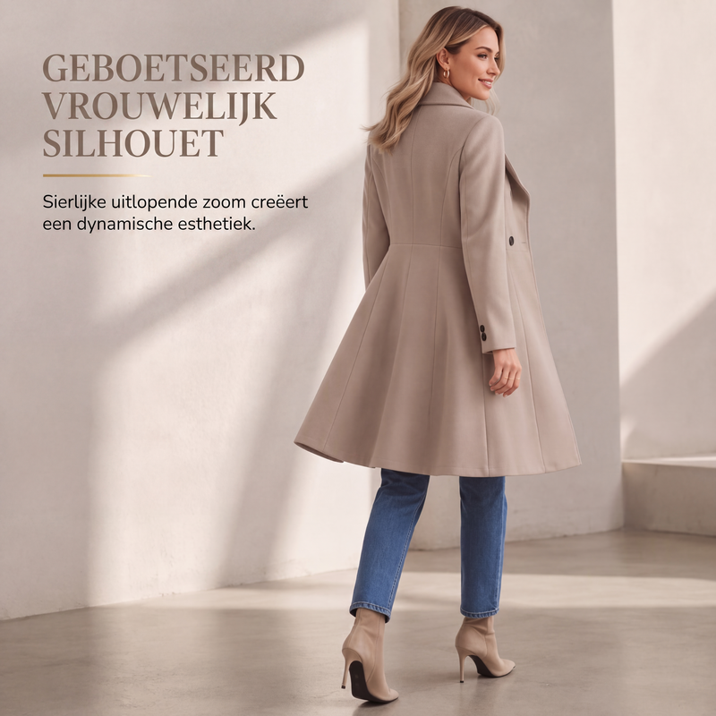 😍Elegante getailleerde damesjas met revers