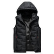 🔥Gratis verzending✈️Herenbodywarmer met capuchon en slim-fit pasvorm - mouwloos gilet met rits aan de voorkant, comfortabel