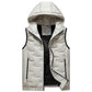 🔥Gratis verzending✈️Herenbodywarmer met capuchon en slim-fit pasvorm - mouwloos gilet met rits aan de voorkant, comfortabel