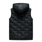 🔥Gratis verzending✈️Herenbodywarmer met capuchon en slim-fit pasvorm - mouwloos gilet met rits aan de voorkant, comfortabel