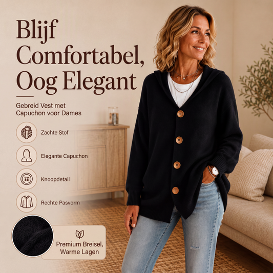 Casuele capu trui vest voor dames
