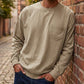 Heren losvallend T-shirt met lange mouwen