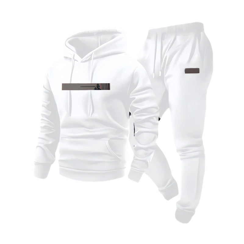 🔥Gratis verzending✈️Heren trainingspak met capuchon: sweatshirt en joggingbroek, set van 2 delen