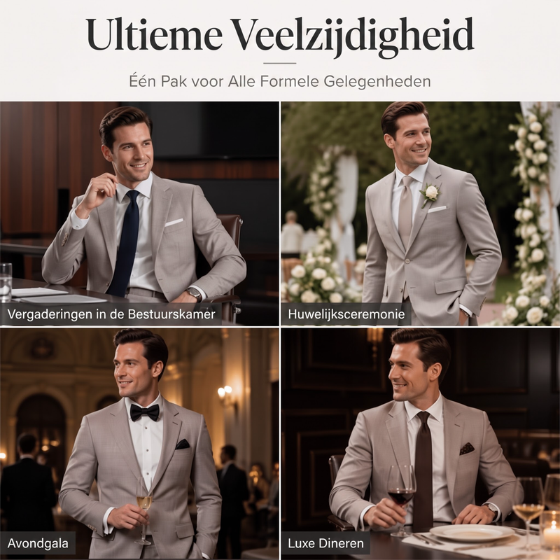 🔥Gratis verzending✈️Heren slim fit 2-delig kostuum