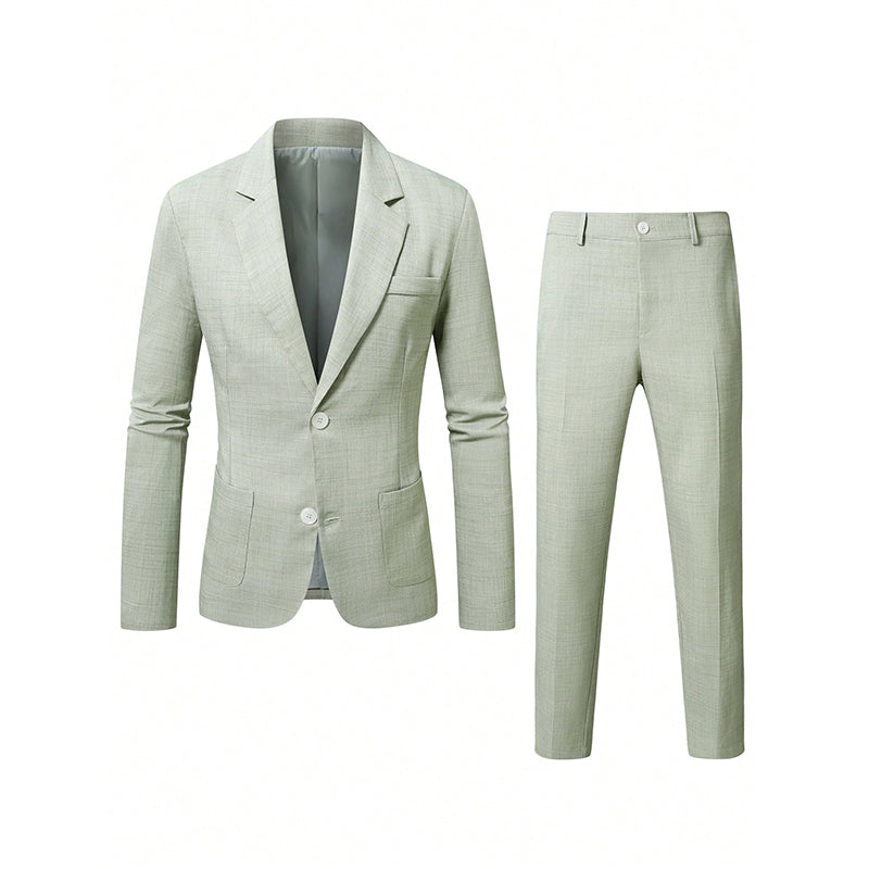 🔥Gratis verzending✈️Heren slim fit 2-delig kostuum
