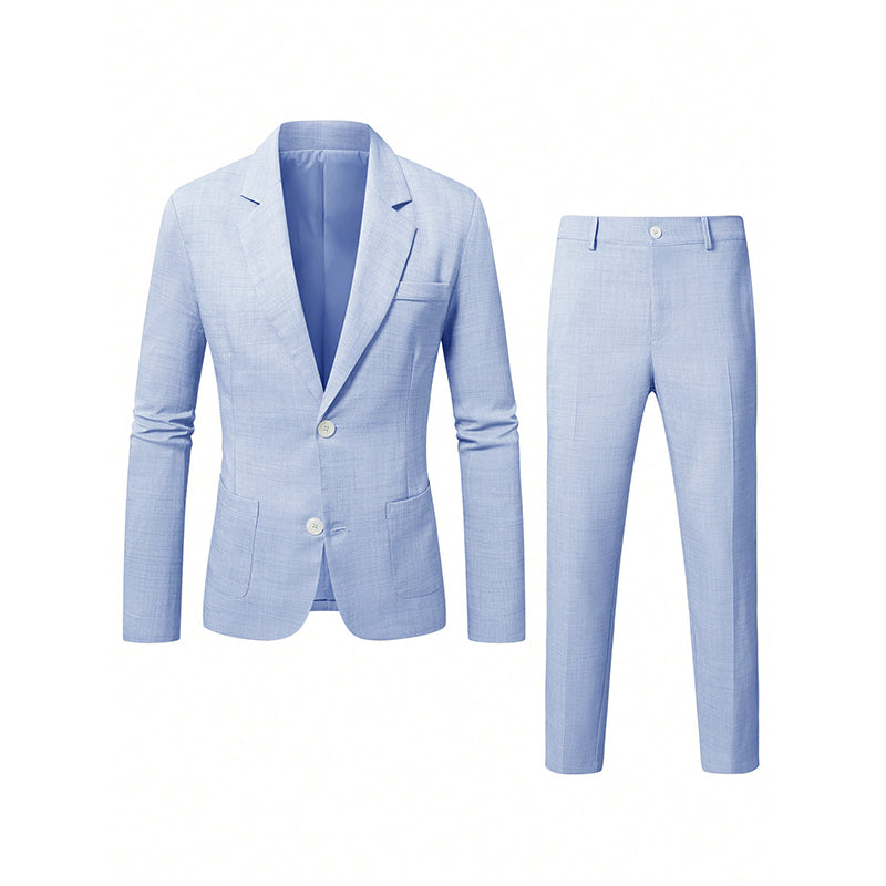 🔥Gratis verzending✈️Heren slim fit 2-delig kostuum