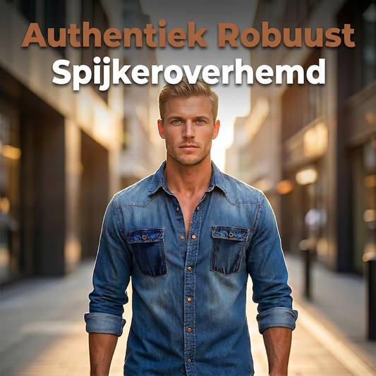 🔥Heren spijkerhemd met lange mouwen, casual button-down vest