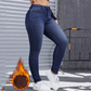 ❄️ 50% KORTING ✨ Dames High-Stretch Skinny Jeans met Pluche Voering 👖 Warme Binnenkant, Slanke Pasvorm & Comfortabele Winterlook