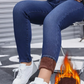 ❄️ 50% KORTING ✨ Dames High-Stretch Skinny Jeans met Pluche Voering 👖 Warme Binnenkant, Slanke Pasvorm & Comfortabele Winterlook