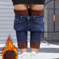 ❄️ 50% KORTING ✨ Dames High-Stretch Skinny Jeans met Pluche Voering 👖 Warme Binnenkant, Slanke Pasvorm & Comfortabele Winterlook