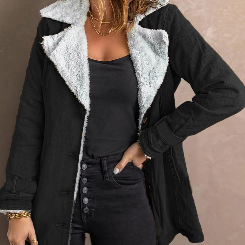 ❄️ 50% KORTING ✨ Chique Warme Damesjas met Opstaande Kraag 🧥 Elegante Look, Zachte Warmte & Comfortabele Winterpasvorm