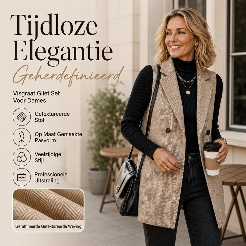 Blazerbody voor dames met dubbele knopenrij
