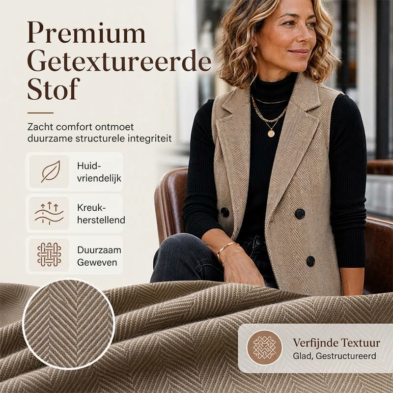 Blazerbody voor dames met dubbele knopenrij