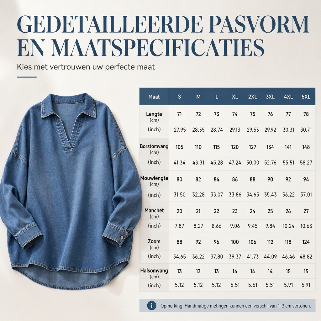 📢📢50% korting!!!🎉✨Casual, loszittend jeans-truitje voor dames met V-hals, vleermuismouwen en een asymmetrische zoom
