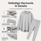 Geribbelde gebreide hoodie en broek set voor dames