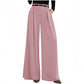 Dames hoge taille wijde pijpen broek