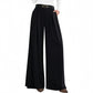 Dames hoge taille wijde pijpen broek