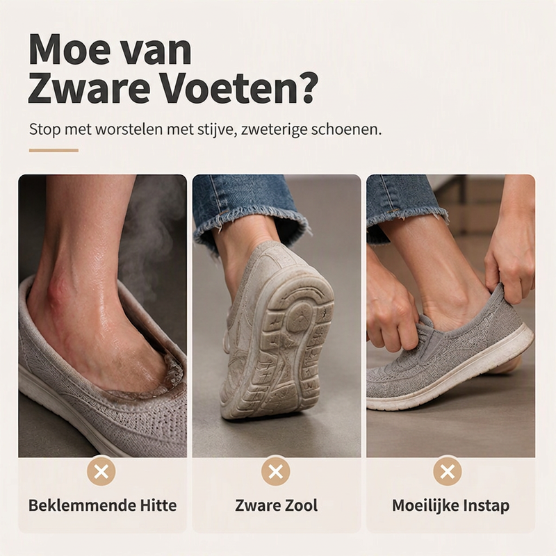 👟 Ademende Dames Instapschoenen – Casual Platte Schoenen met Lichtgewicht Comfort & Zachte Pasvorm ✨
