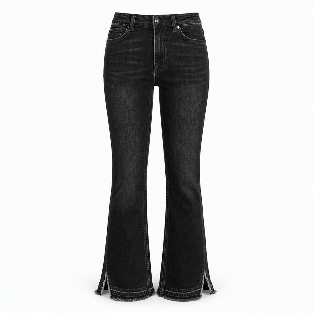 👖 Dames Hoge Taille Retro Flare Jeans – Uitlopende Denim Broek met Comfortabele Pasvorm & Vintage Stijl ✨