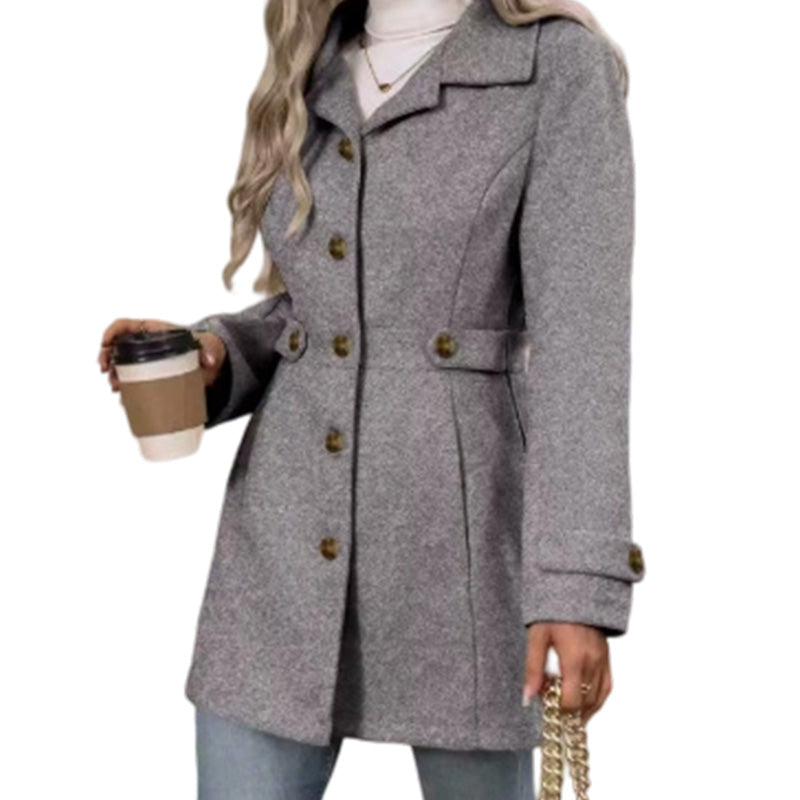🧥 Elegante Getailleerde Damesjas met Enkele Knopenrij – Klassieke Jas met Slanke Pasvorm & Tijdloze Stijl ✨