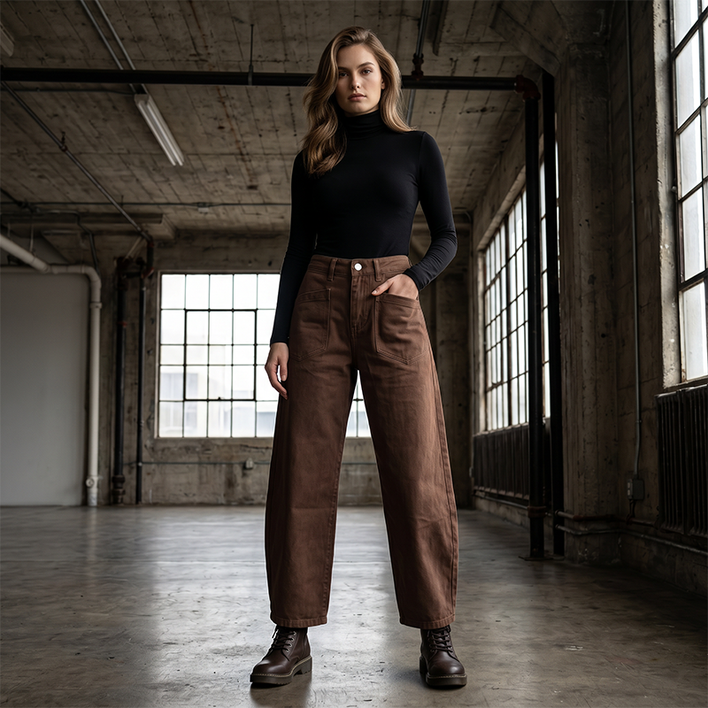 👖 Dames Hoge Taille Wijde Pijpen Broek – Elegante Wide Leg Broek met Comfortabele Pasvorm & Moderne Look ✨