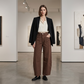 👖 Dames Hoge Taille Wijde Pijpen Broek – Elegante Wide Leg Broek met Comfortabele Pasvorm & Moderne Look ✨
