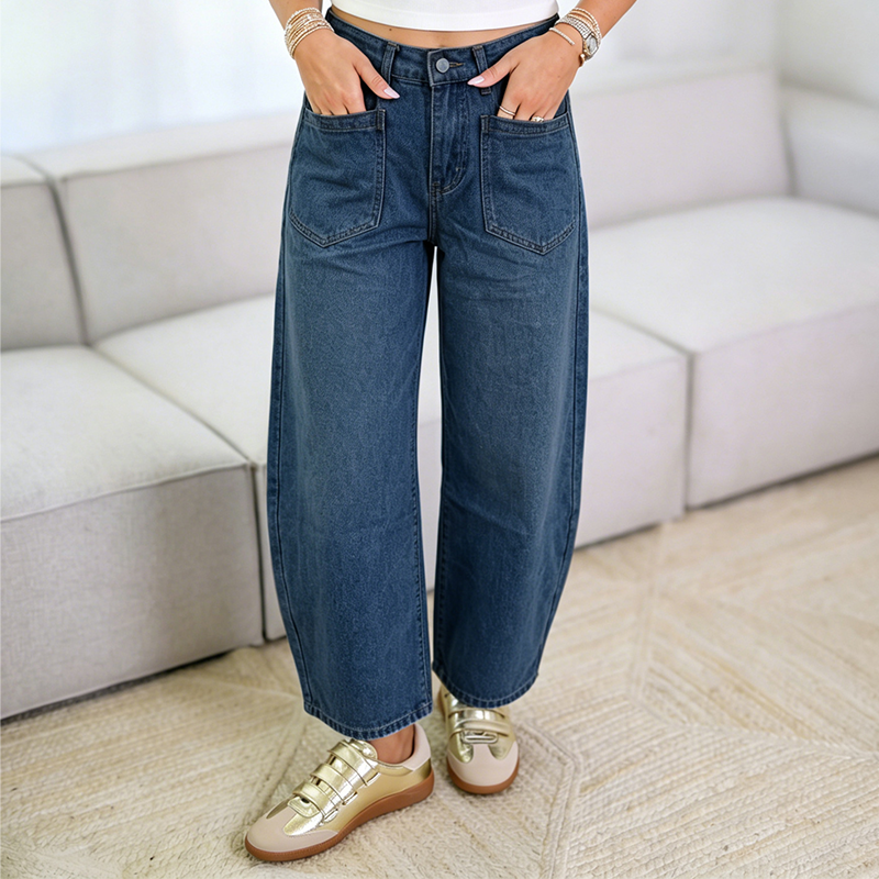 👖 Dames Hoge Taille Wijde Pijpen Broek – Elegante Wide Leg Broek met Comfortabele Pasvorm & Moderne Look ✨