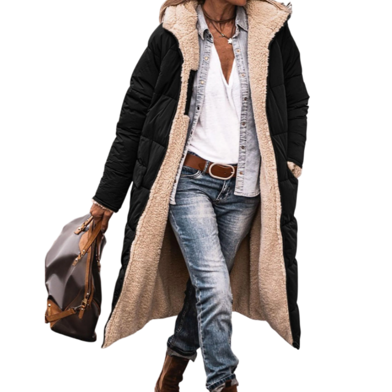 🧥 Omkeerbare Gewatteerde Slim Fit Jas met Capuchon – 2-in-1 Winterjas met Warme Pasvorm & Moderne Stijl ✨