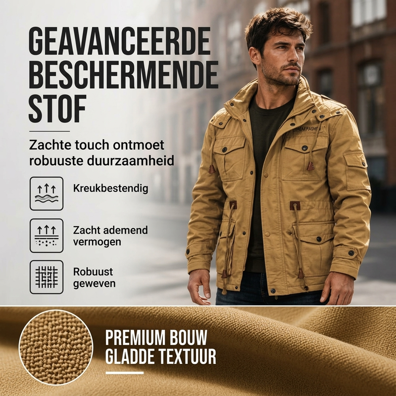 📢📢50% korting!!!🎉✨🔥Gratis verzending✈️Heren winterjack met thermovoering en afneembare capuchon