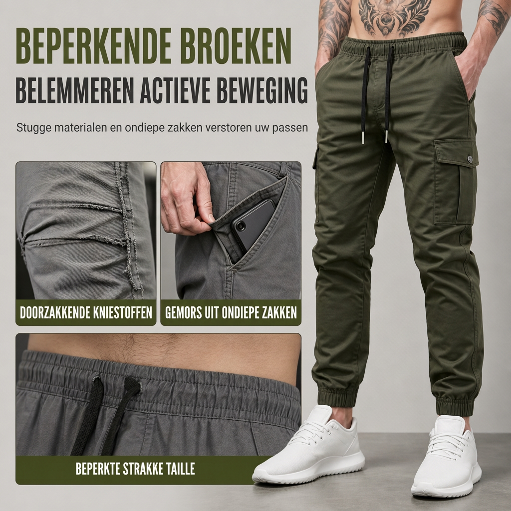 ✨ Nu Extra Voordelig! Lichtgewicht casual cargobroeken, outdoor wandelbroek voor herfst‑wintersporten, hardlopen & training, duurzaam stof, meerdere opbergzakken