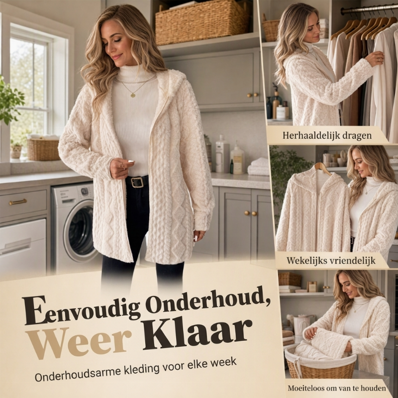 💋Geniet van een 30-daags probleemloos retourbeleid!✅️Warm Gebreid Teddy Vest met Kabelstructuur