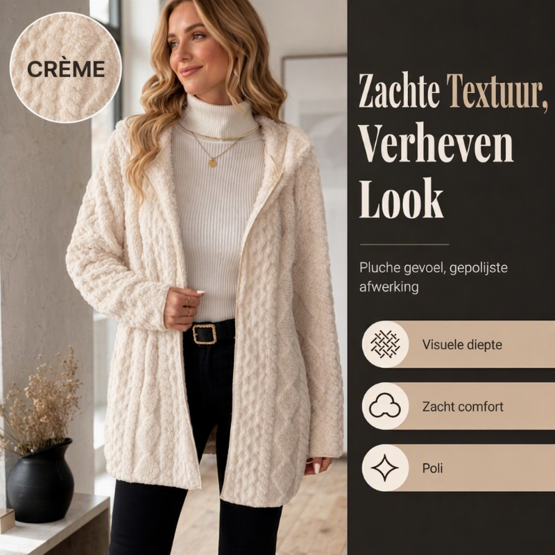 💋Geniet van een 30-daags probleemloos retourbeleid!✅️Warm Gebreid Teddy Vest met Kabelstructuur