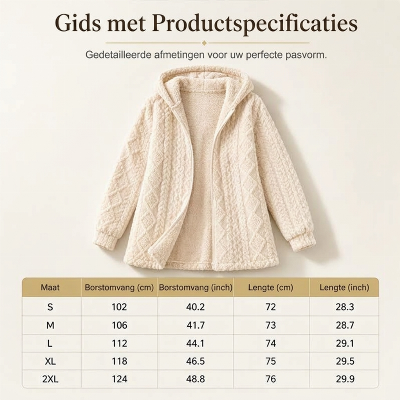 💋Geniet van een 30-daags probleemloos retourbeleid!✅️Warm Gebreid Teddy Vest met Kabelstructuur