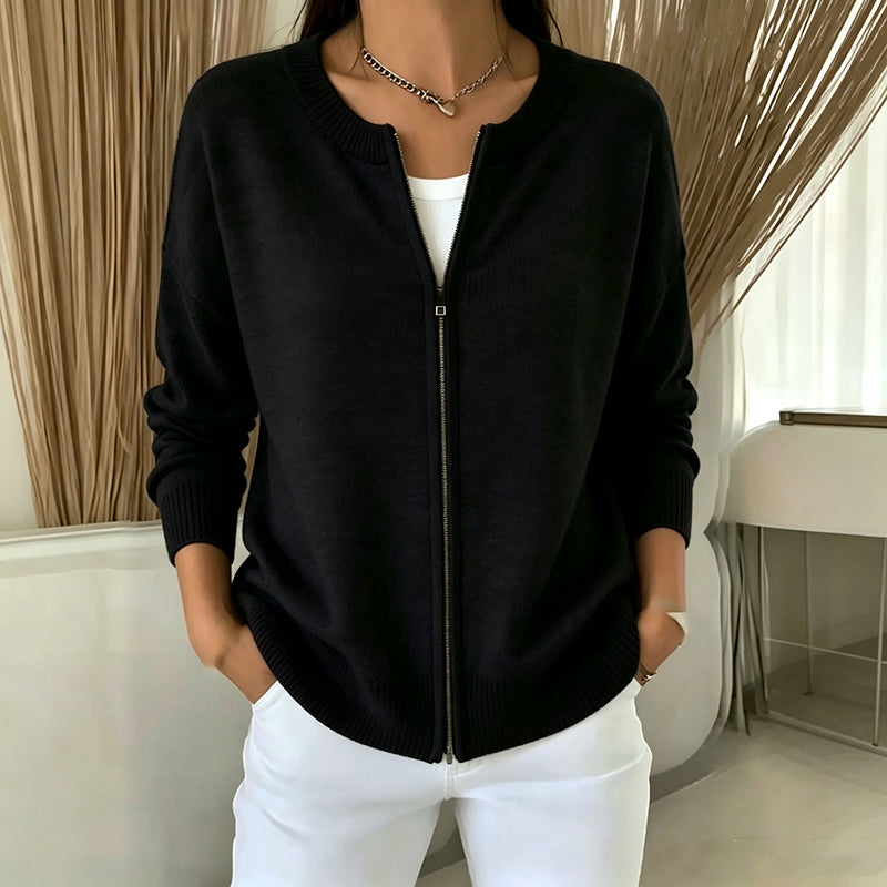 🤩 Haal het vandaag nog voordat het uitverkocht is!👇🎁Zacht Gebreid Vest met Ritssluiting