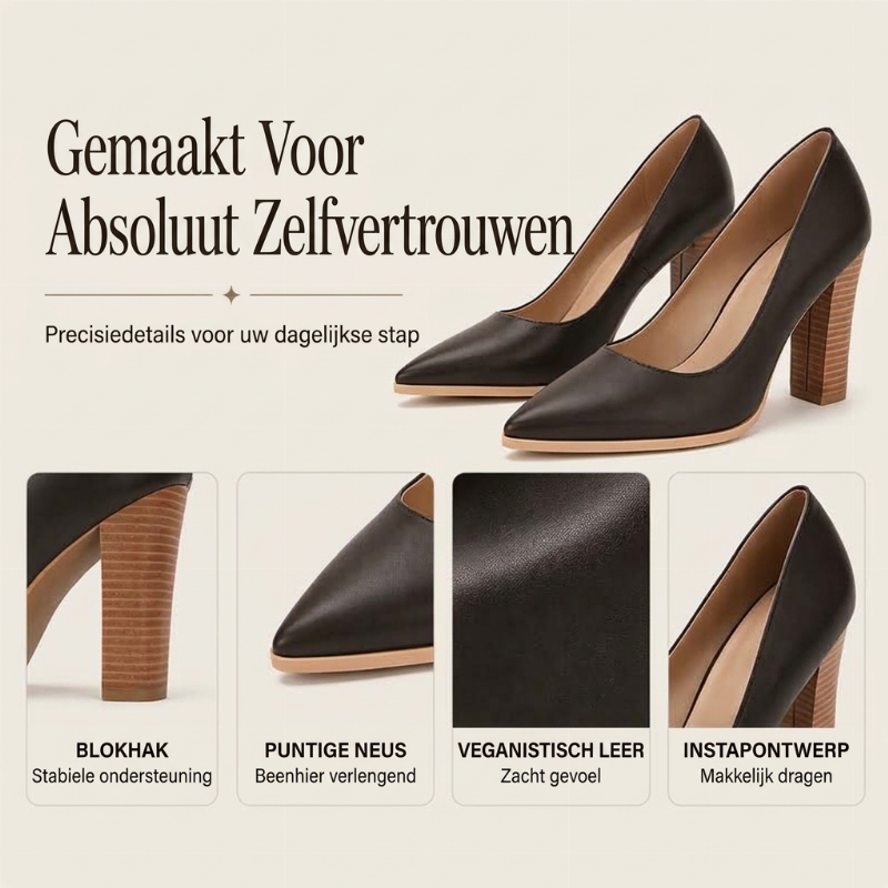 ✨ Exclusieve Deal 👠 Dames Pumps met Puntige Neus & Hoge Blokhak 💎 Elegante Schoenen voor Een Chique Look