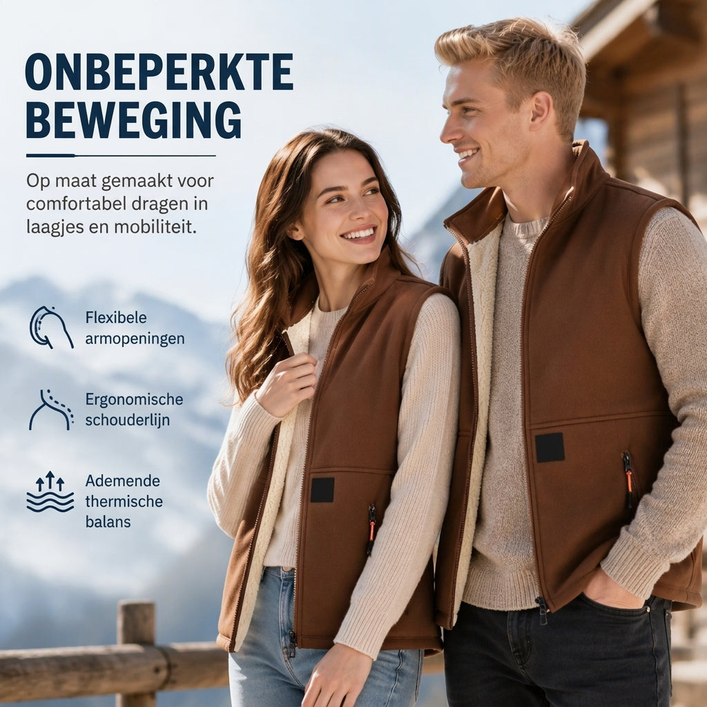 💋Geniet van een 30-daags probleemloos retourbeleid!✅️Unisex Winter Vest met Pluche Voering voor Warmte