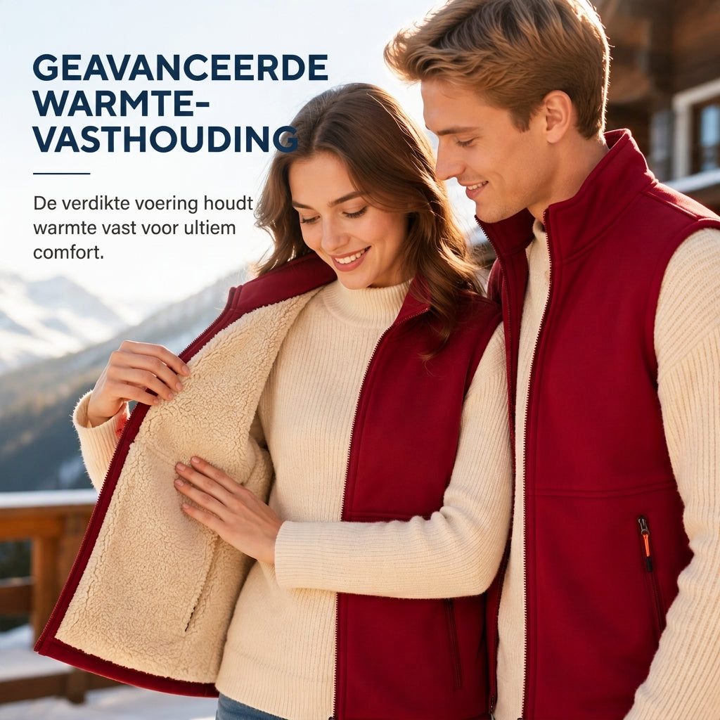 💋Geniet van een 30-daags probleemloos retourbeleid!✅️Unisex Winter Vest met Pluche Voering voor Warmte