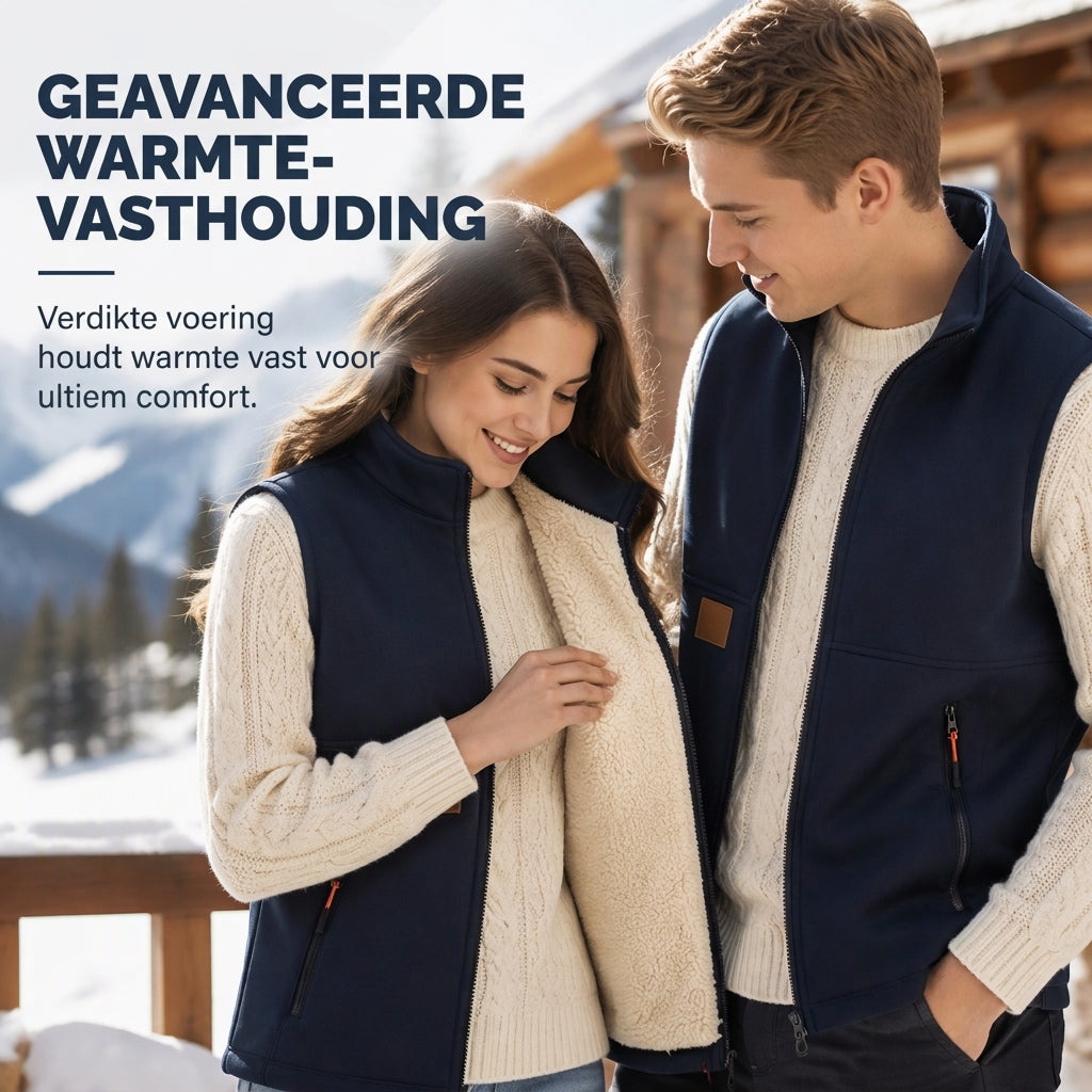 💋Geniet van een 30-daags probleemloos retourbeleid!✅️Unisex Winter Vest met Pluche Voering voor Warmte