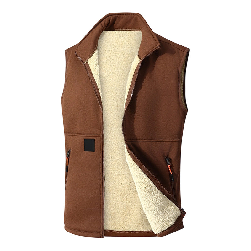 💋Geniet van een 30-daags probleemloos retourbeleid!✅️Unisex Winter Vest met Pluche Voering voor Warmte