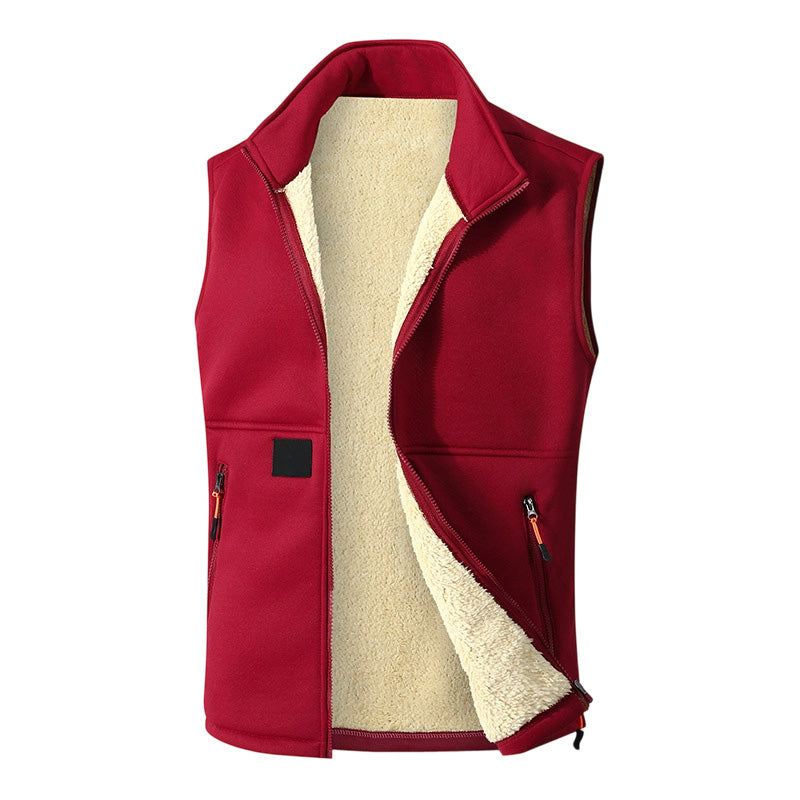 💋Geniet van een 30-daags probleemloos retourbeleid!✅️Unisex Winter Vest met Pluche Voering voor Warmte