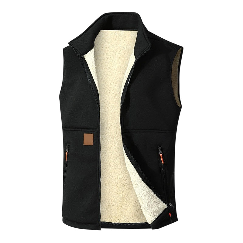 💋Geniet van een 30-daags probleemloos retourbeleid!✅️Unisex Winter Vest met Pluche Voering voor Warmte
