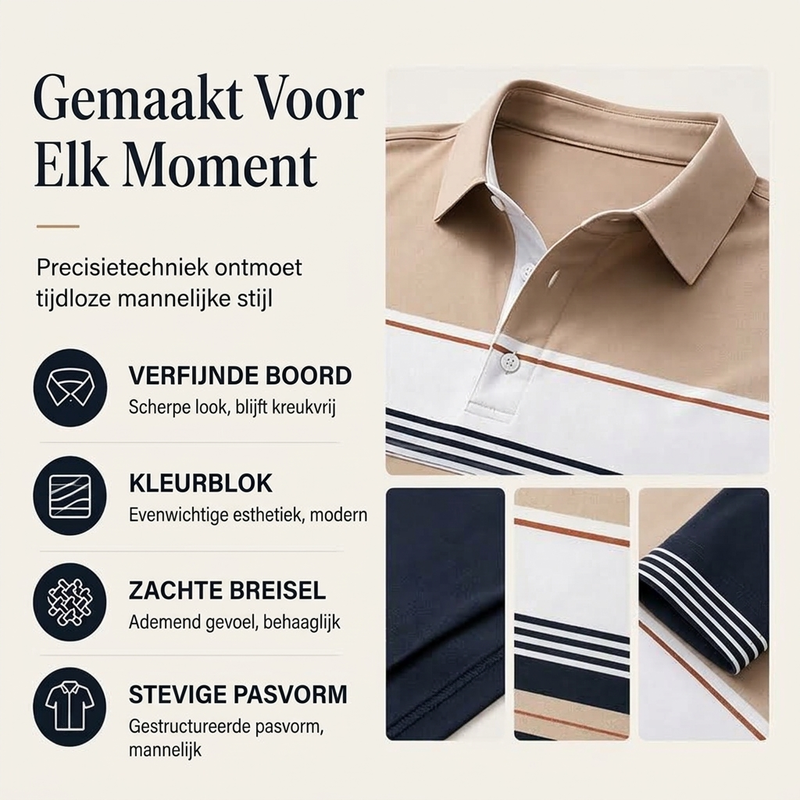 💎 Exclusieve Deal ✨ Klassiek Gestreept Colorblock Shirt voor Heren – Trendy Casual Overhemd met Moderne Uitstraling