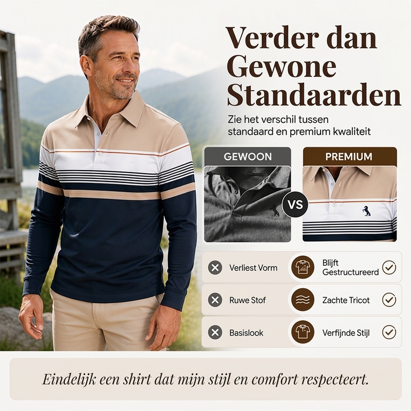 💎 Exclusieve Deal ✨ Klassiek Gestreept Colorblock Shirt voor Heren – Trendy Casual Overhemd met Moderne Uitstraling