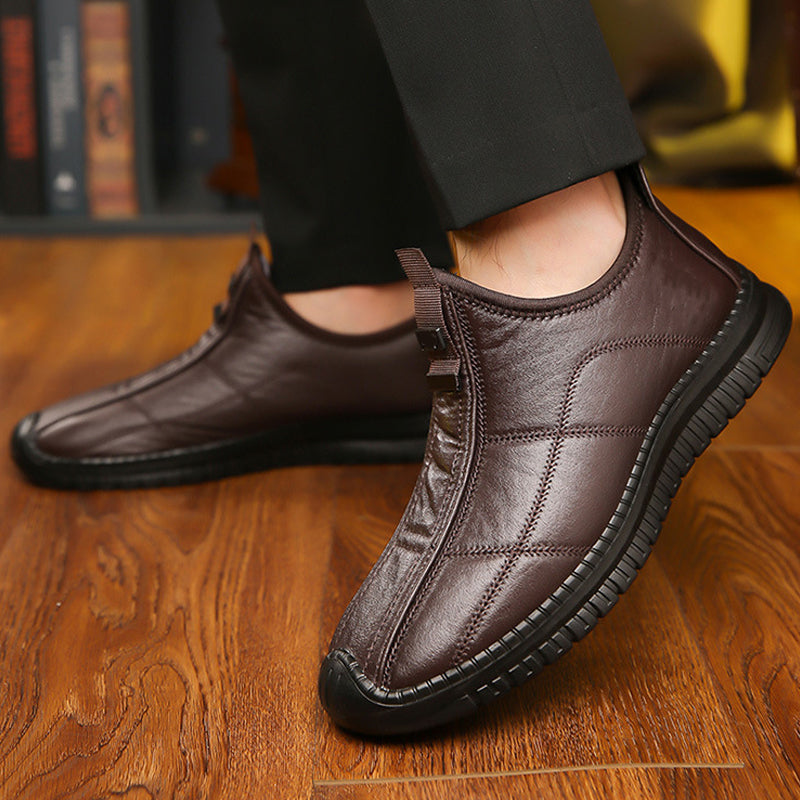 🔥Populair product ！✨Antislip wandelschoenen voor heren met pluche voering