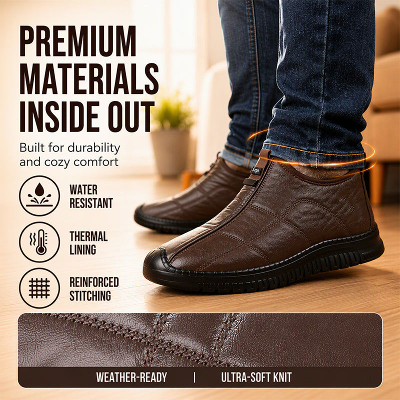🔥Populair product ！✨Antislip wandelschoenen voor heren met pluche voering