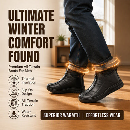🔥Populair product ！✨Antislip wandelschoenen voor heren met pluche voering