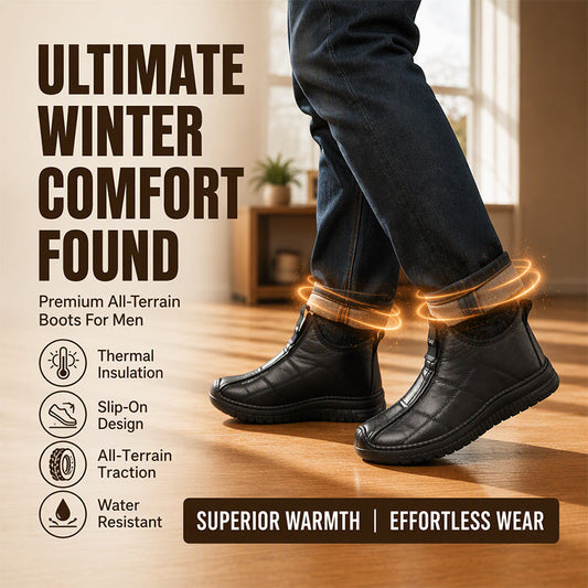 🔥Populair product ！✨Antislip wandelschoenen voor heren met pluche voering