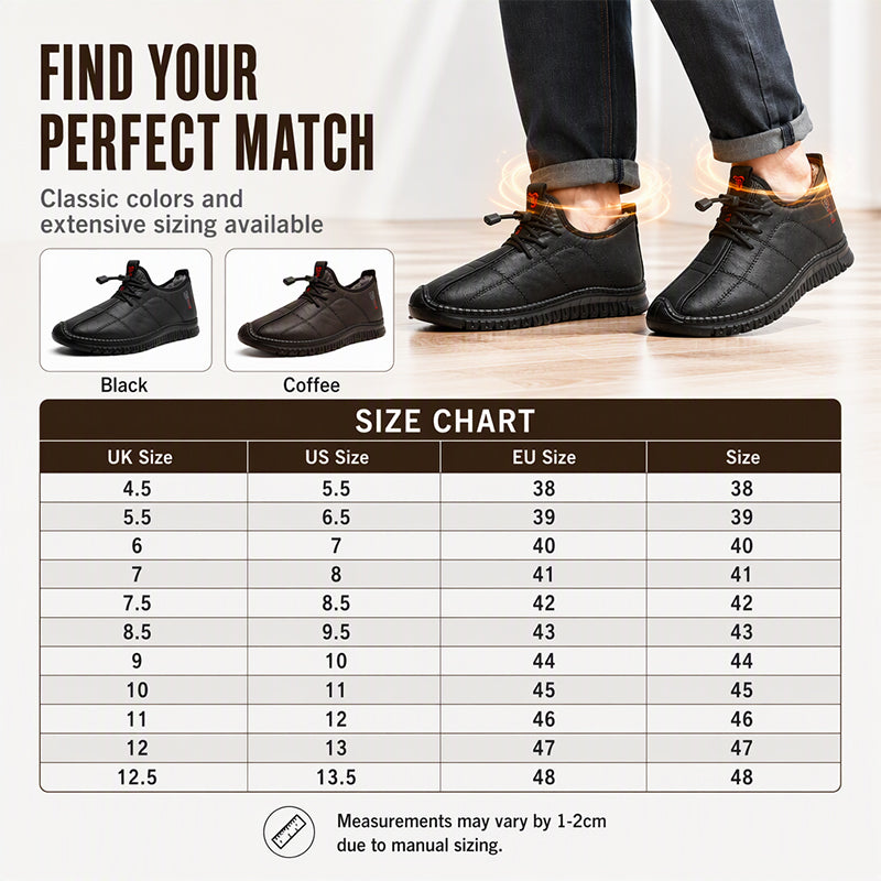 🔥Populair product ！✨Antislip wandelschoenen voor heren met pluche voering